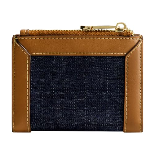 True Religion Women's Mini Wallet, Buddha Patch Small Compact Clutch Purse, Dark Denim, One Size3