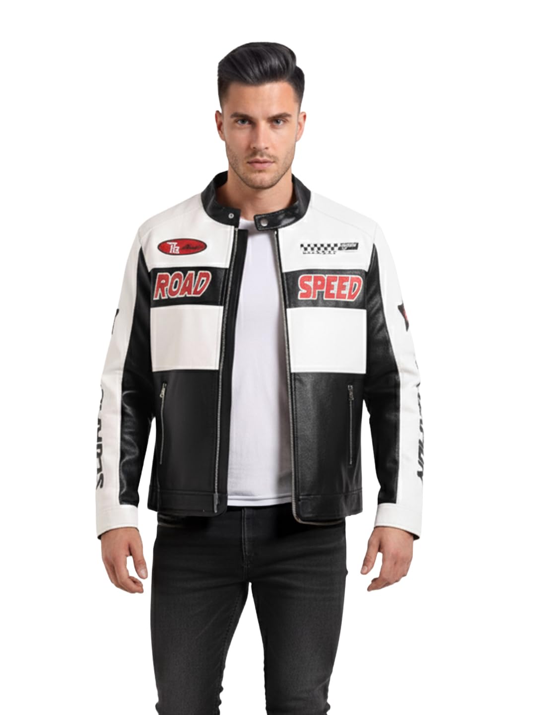 the indian garage co Men Slim Fit Long Sleeves High Neck Collar Embroidered Jacket-picture-38
