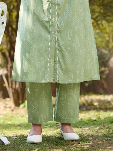 Image of Khushal K Women Ethnic Motifs Printed Regular Pure Cotton Kurta with Palazzo & with Dupatta