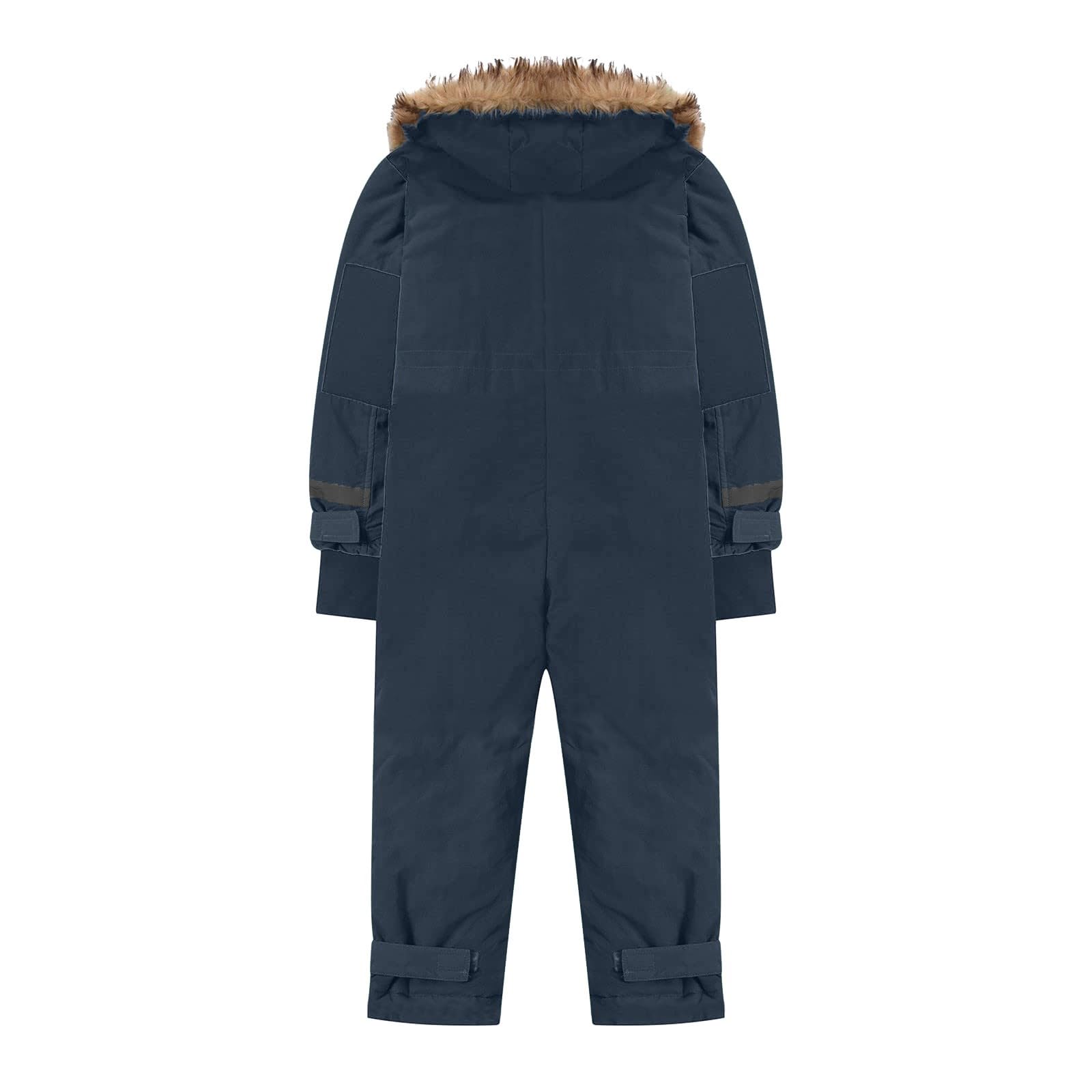 Mono Bebe Invierno Traje de nieve para bebé una Pieza Cálido Body Manga Larga Ropa Exterior con Capucha pijama suave