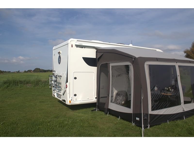 Pure 390 Luftvorzelt - Ideal für Camping, Wohnwagen und Reisemobile - Passend für Anbauhöhen von 235-280 cm - Robustes Vorzelt mit Panoramafenstern, 6000 mm Wassersäule - Campingausrüstung