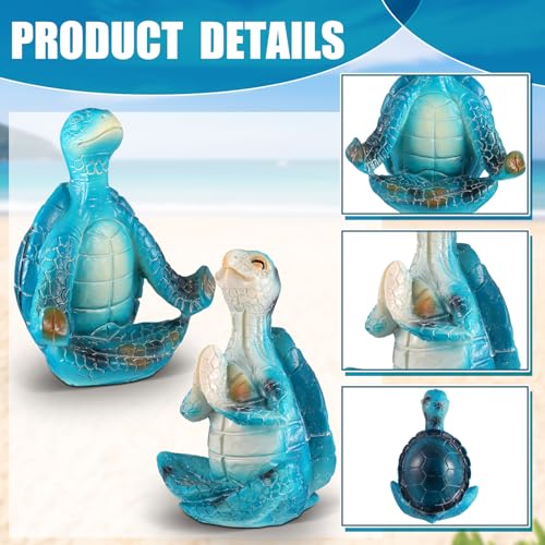 Set de 4 Figuras Tortuga de Yoga Decorativas miniatura 4