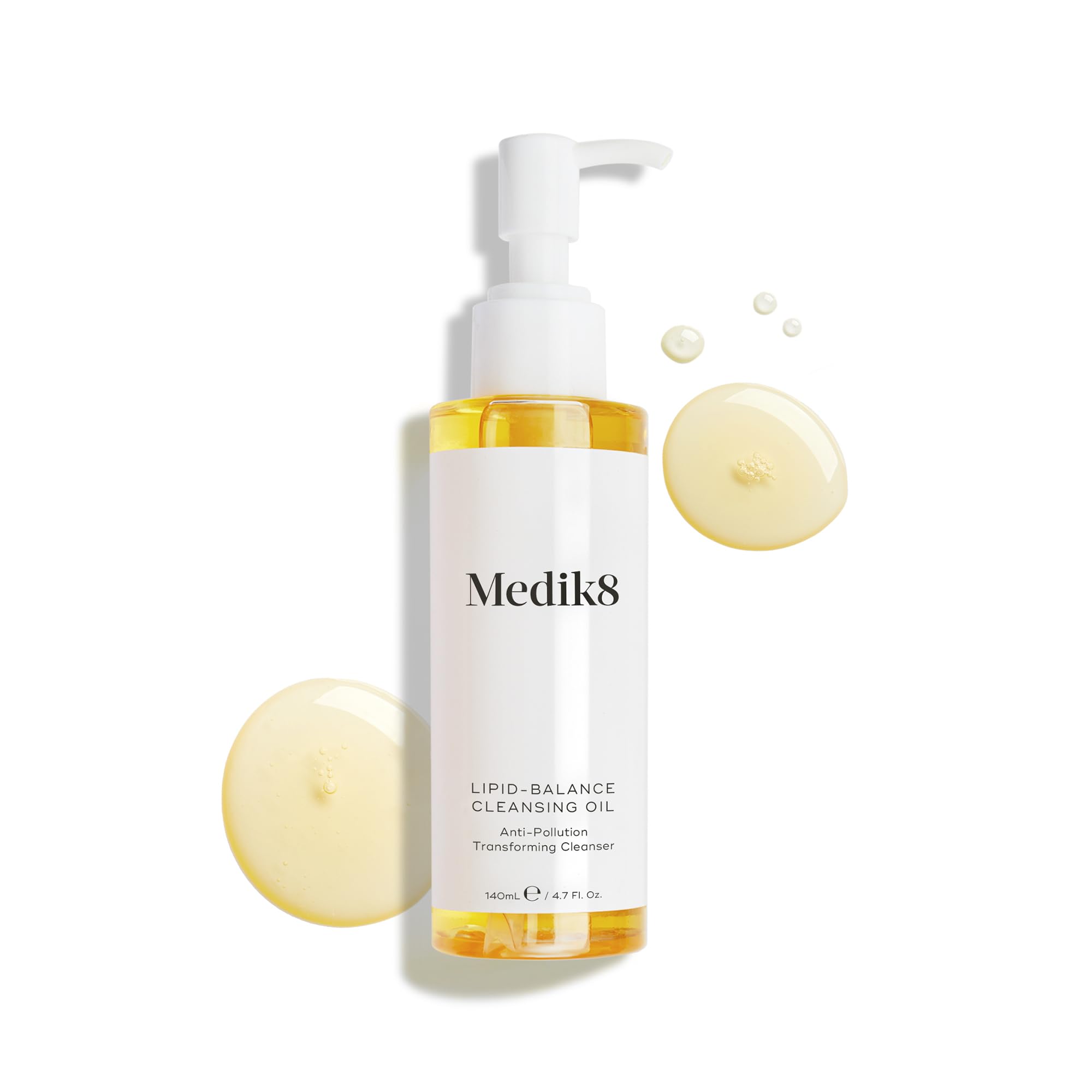 Medik8 Lipid-Balance Reinigungsöl - Makeup lösendes, transformierendes Reinigungsöl - Entfernt Unreinheiten, Sonnenschutz & wasserfestes Makeup - Nährt & balanciert die Haut aus - 140ml