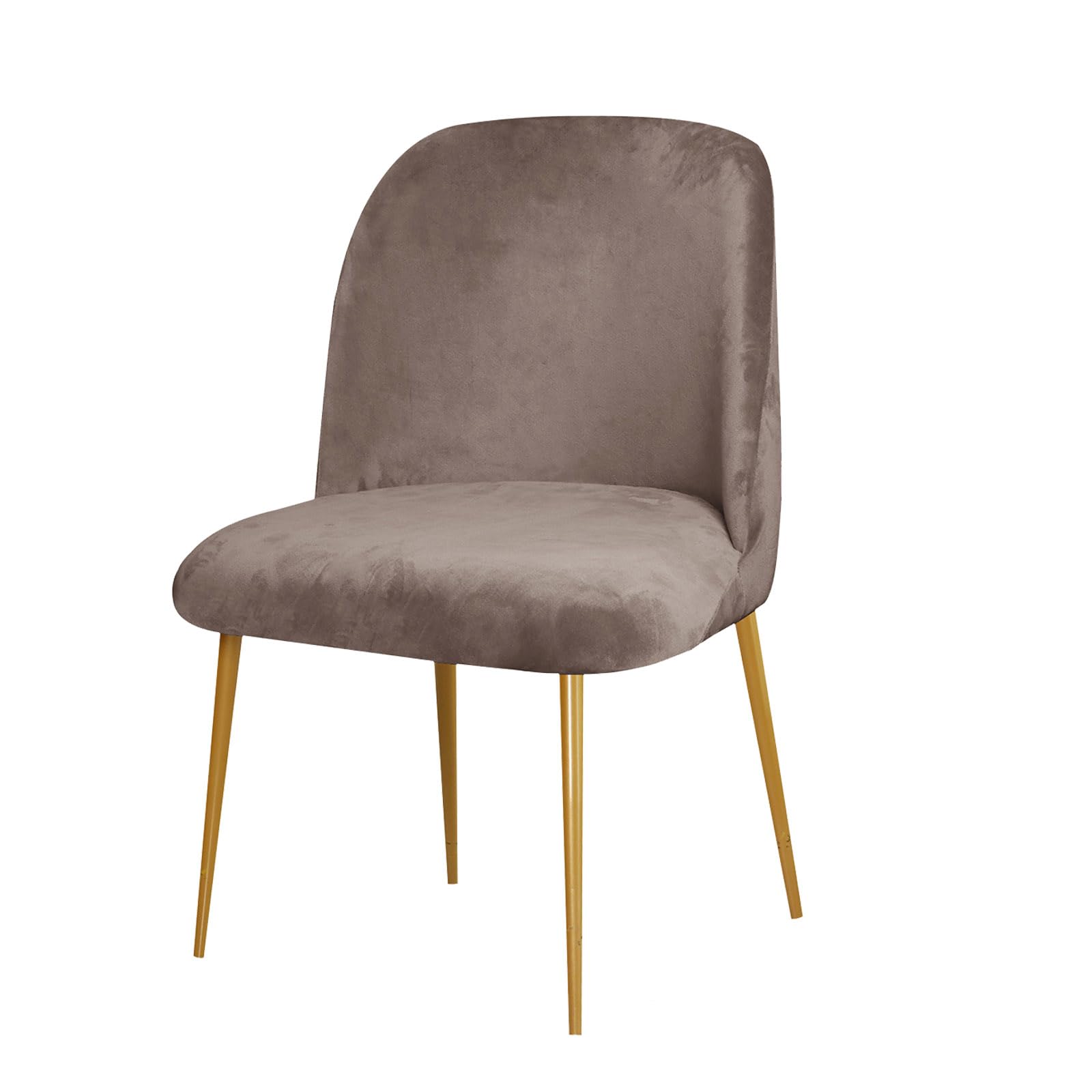 yampiyt Velvet Curved Chair Covers Dining Room Chairs Set of 1/2/4/6,Mid Century Modern Chair Covers, Semi Circle Back Chair Protector Seat Covers Slipcovers for Kitchen Living Room Set