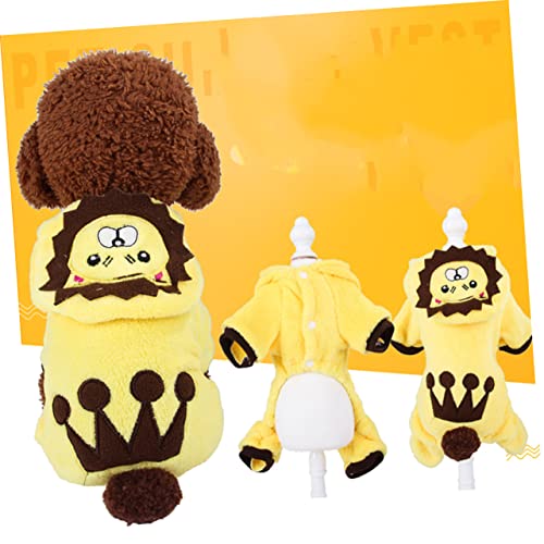 Abrigo cálido para mascotas diseño león talla XS miniatura 5
