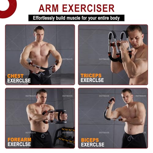 Image of HOTWAVE Twister Arm Trainer,Chest Workout Equipment,Portable Home Equipment | Adjustable Chest Trainer for Upper Body. Forearm, Triceps & Chest Workout. Self-Use or Gift. For Men & Women.