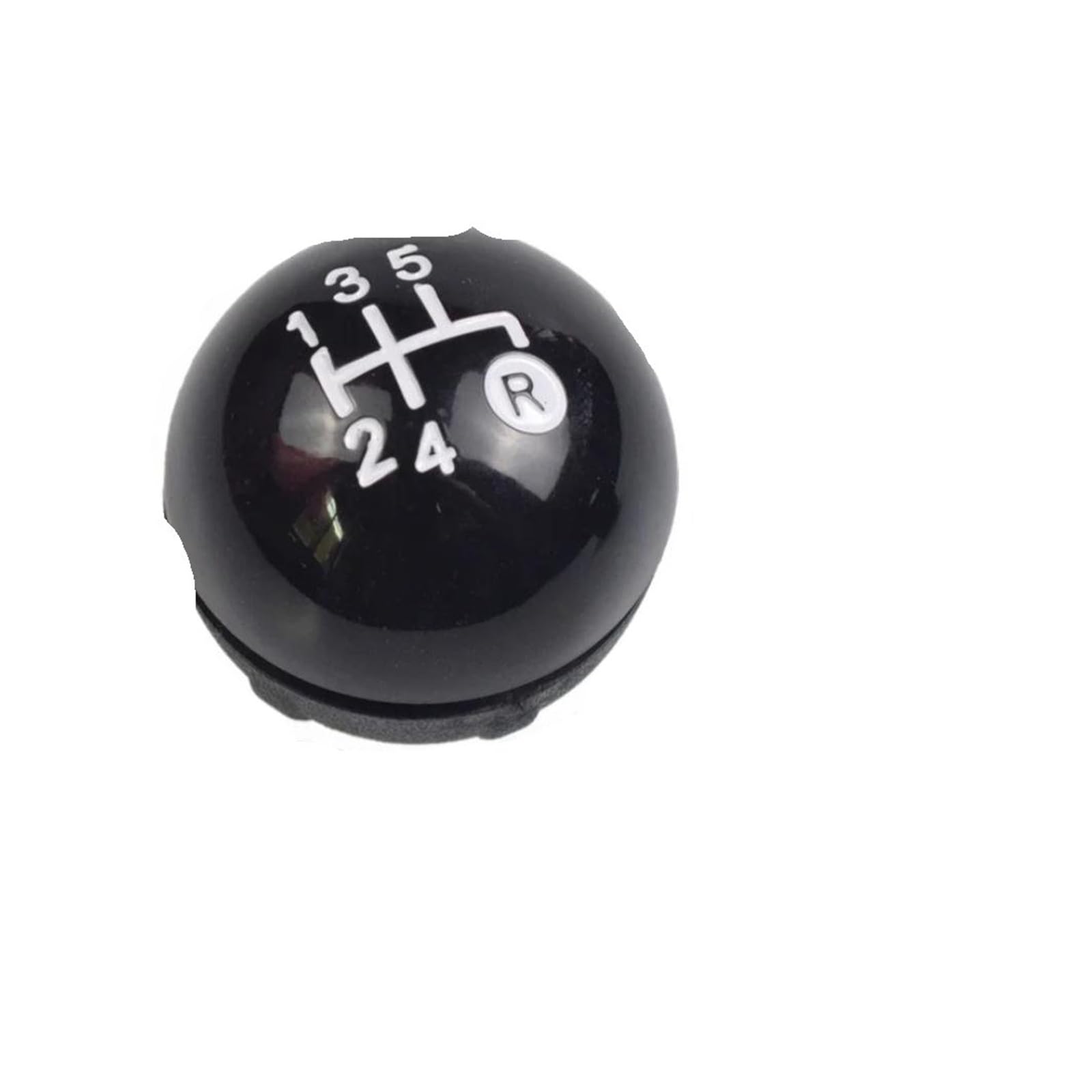 JSYALMSLW Knob with Boot Gear Shift Knob Manual Upgrade for Fiat 500 2007-2015 5-Speed / 6-Speed Stylish Gear Shifter OE 55344048 1 Pc/2 PCS(5 Speed Black-1pcs)