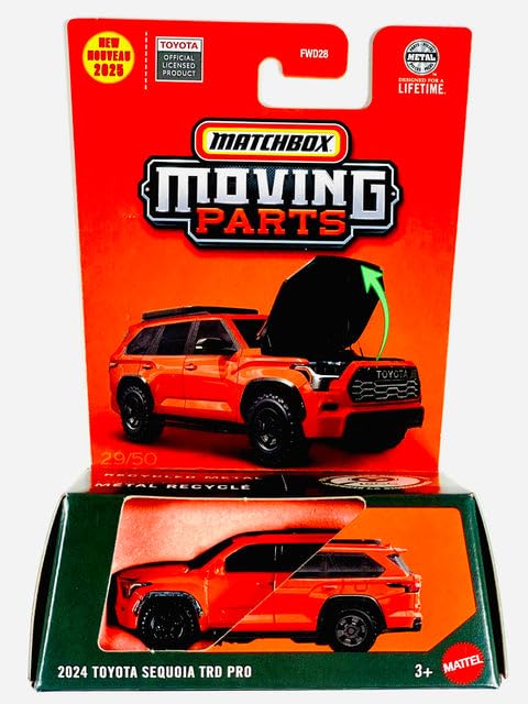 Hot Wheels Match Box Moving Parts 2024 Toyota Sequoia TRD Pro for