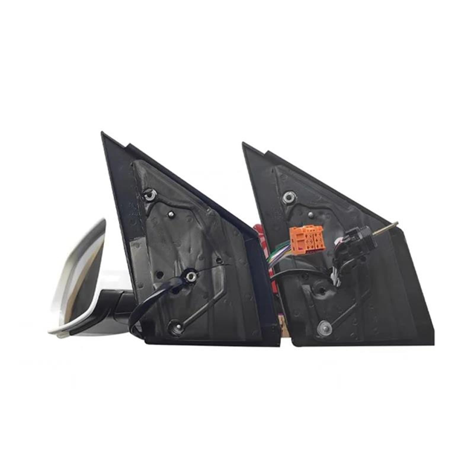 FUNFOB Specchietti Esterni Completi per VW per Polo 2006-2010 Indicatori Direzione Riscaldamento Regolazione Elettrica Porta Ala Laterale Gruppo Specchietto Retrovisore Specchio(Blu,Electric R)