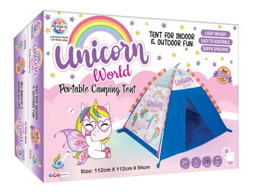 Ratna’s Unicorn World Camping Tent | Children Tent Playhouse Portable Tent Indoor Kids Indoor & Outdoor Play Tent