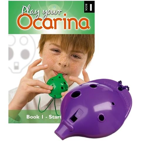 Ocarina Workshop Purple 4-Hole Set with Book Cover
