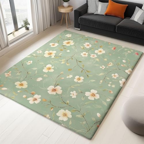 Tapis de chambre poils courts style pastoral de haute qualité 80x150cm - 2