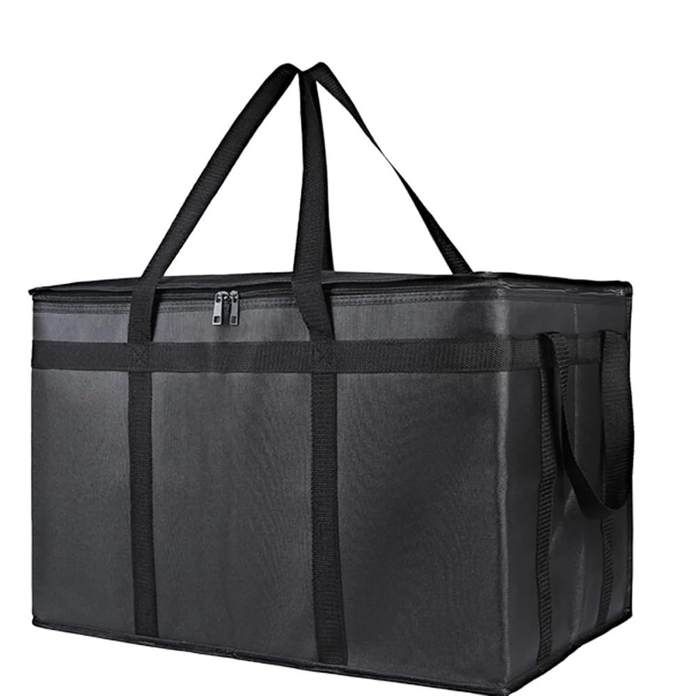 Bolsa isotérmica, Bolsa térmica Reutilizable Grande XXXL con Base rígida extraíble y Aislamiento de 3 Capas for Pizza