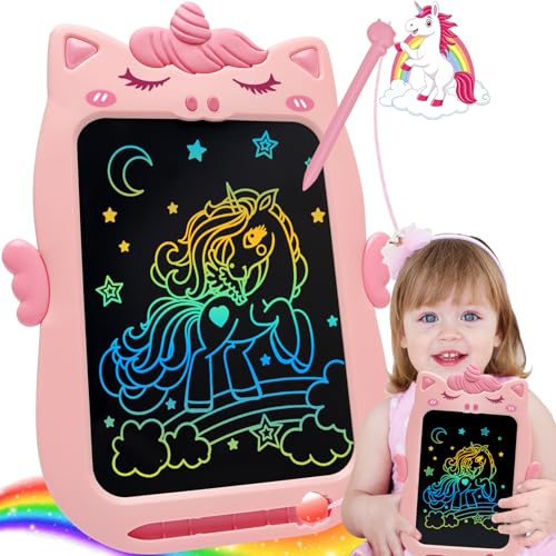 Toys for 1 2 3 Year Old Girl Gifts,10IN Writing Tablet for Kids,Toddler Toys Age 1-2 Drawing Tablet,Doodle Board for Baby Girls Toy Age 4-5,Educational Learning Toy for Christmas Birthday Gifts