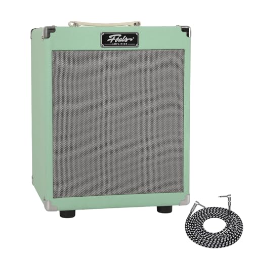 FOALS Electric Bass Amp 30W, Dual-Speaker Design (8' Woofer + 3' Tweeter), Bluetooth, 3-Band EQ...