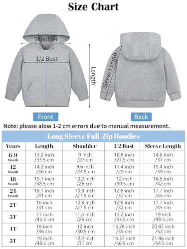 Cooraby KB4504 3 Packs Baby And Toddler Boys Long Sleeve Full-Zip Hoodies Infant Fleece Hooded Sweatshirts Jacket thumb #1