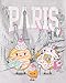 The Children's Place,Girls,Assorted Everyday Long Sleeve Graphic T-Shirts,multipacks,Sweet/Le Croissant/Paris 3-Pack,Small