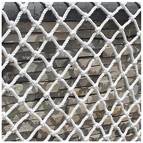 Nylon Child Safety Net Children Anti-Fall Net Pet Balcony Stair Protection Safety Net Anti-Cat Net Fence Net Truck Cargo Trailer Netting Mesh Net 6mm Thickness,5cm,1x1m(3x3ft)