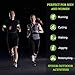 8 Pieces Reflective Bands Reflective Running Gear Night High Visibility Reflector Bands Shine Straps Tape Bracelets for Walking at Night Women Men Running Cycling Arm Wrist Ankle Leg(Green, Orange)