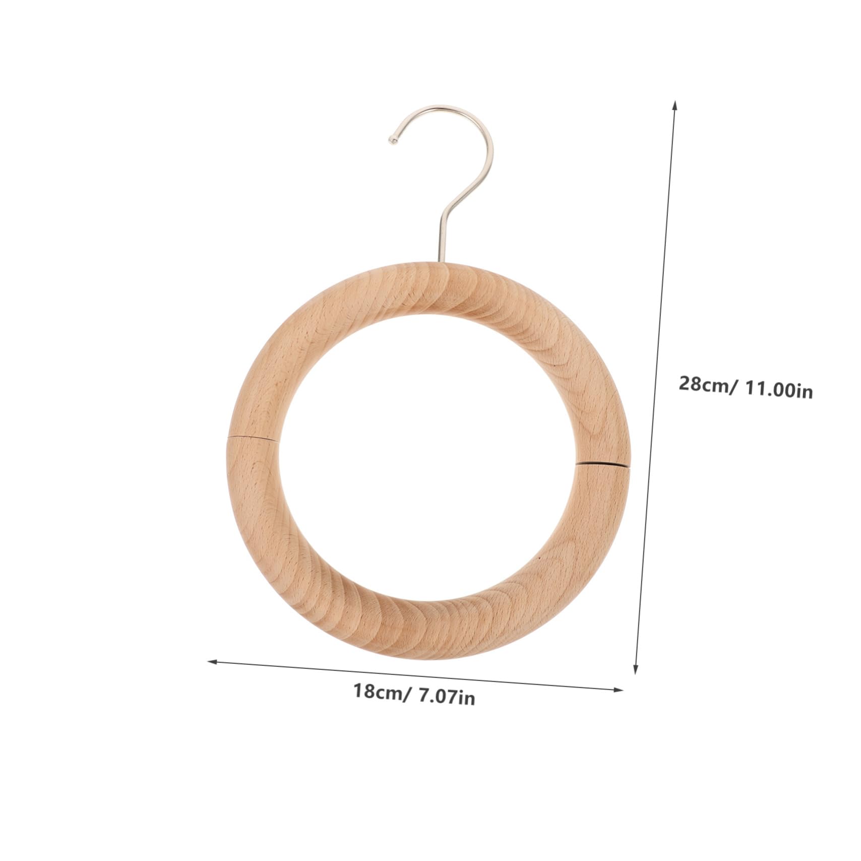 Cabilock 1Pc Magnetic Scarf Holder Ring Necktie and Scarf Storage for Closet Organization and Compact Design for Keeping Scarves and Ties Neat and Tidy