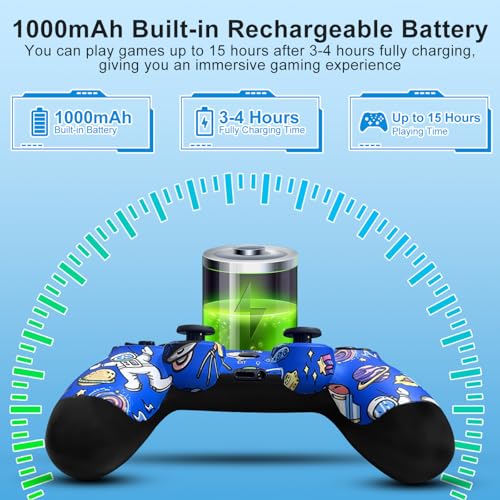 Adhjie Ps4 Controller, Wireless Controller For Ps4/Ps4 Pro/Ps4 Slim/Pc With 3.5Mm Audio Headset Jack&1000Mah Built-In Battery thumb #4