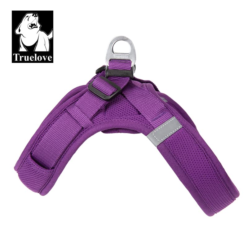 WINHYEPET Truelove Dog Harness Soft Mesh Reflective Breathable Step-In Dog Harness,Easy Adjustment Harness with Safety Buckle for Extra Small and Small Dogs Vest Harness TLH3013(Purple,M) - Image 3