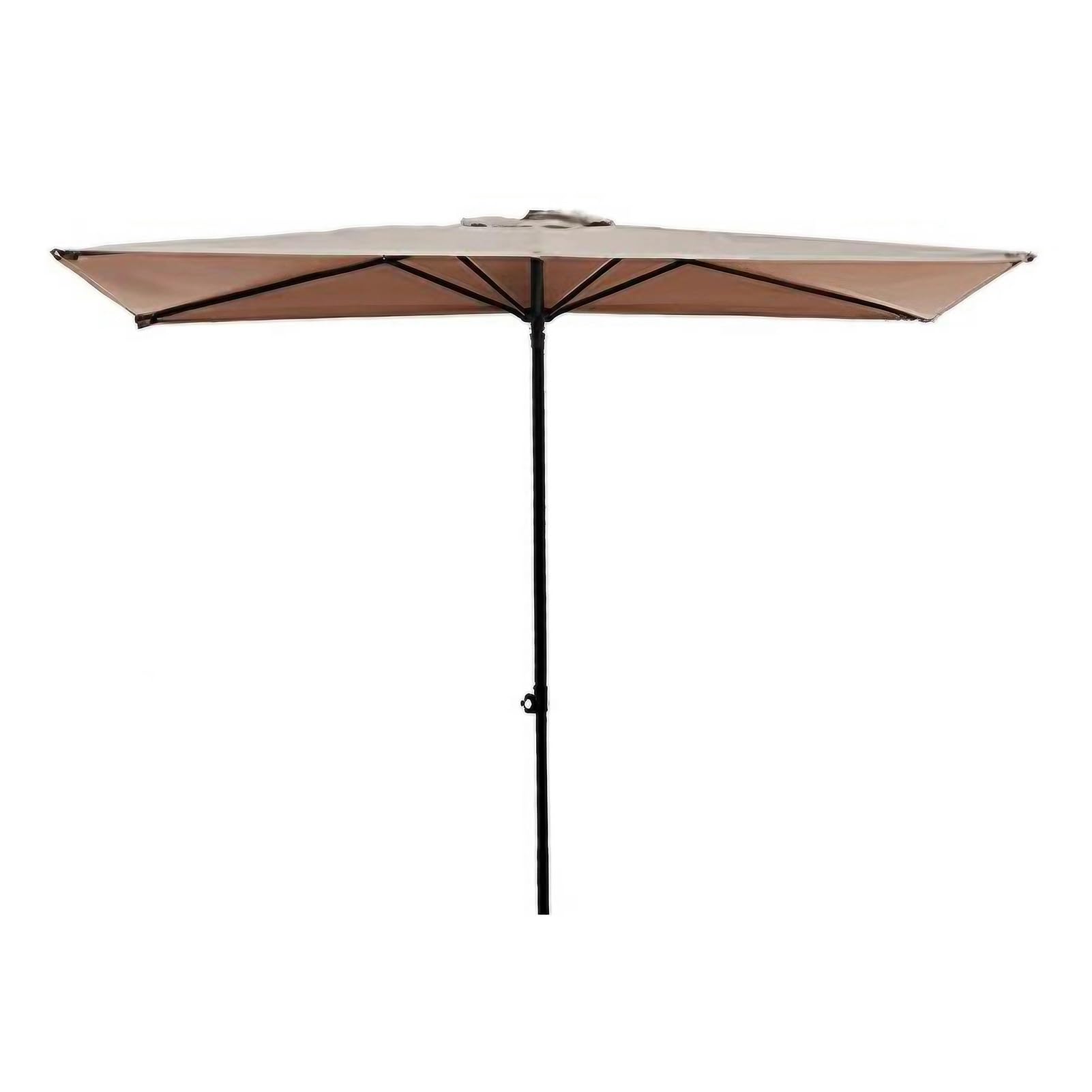NYASAA 245 x 235 cm Sombrilla de Jardín, Semicircular Sombrilla con 5 Varillas, Protección UV para Exterior, Piscina, Jardín, Terraza