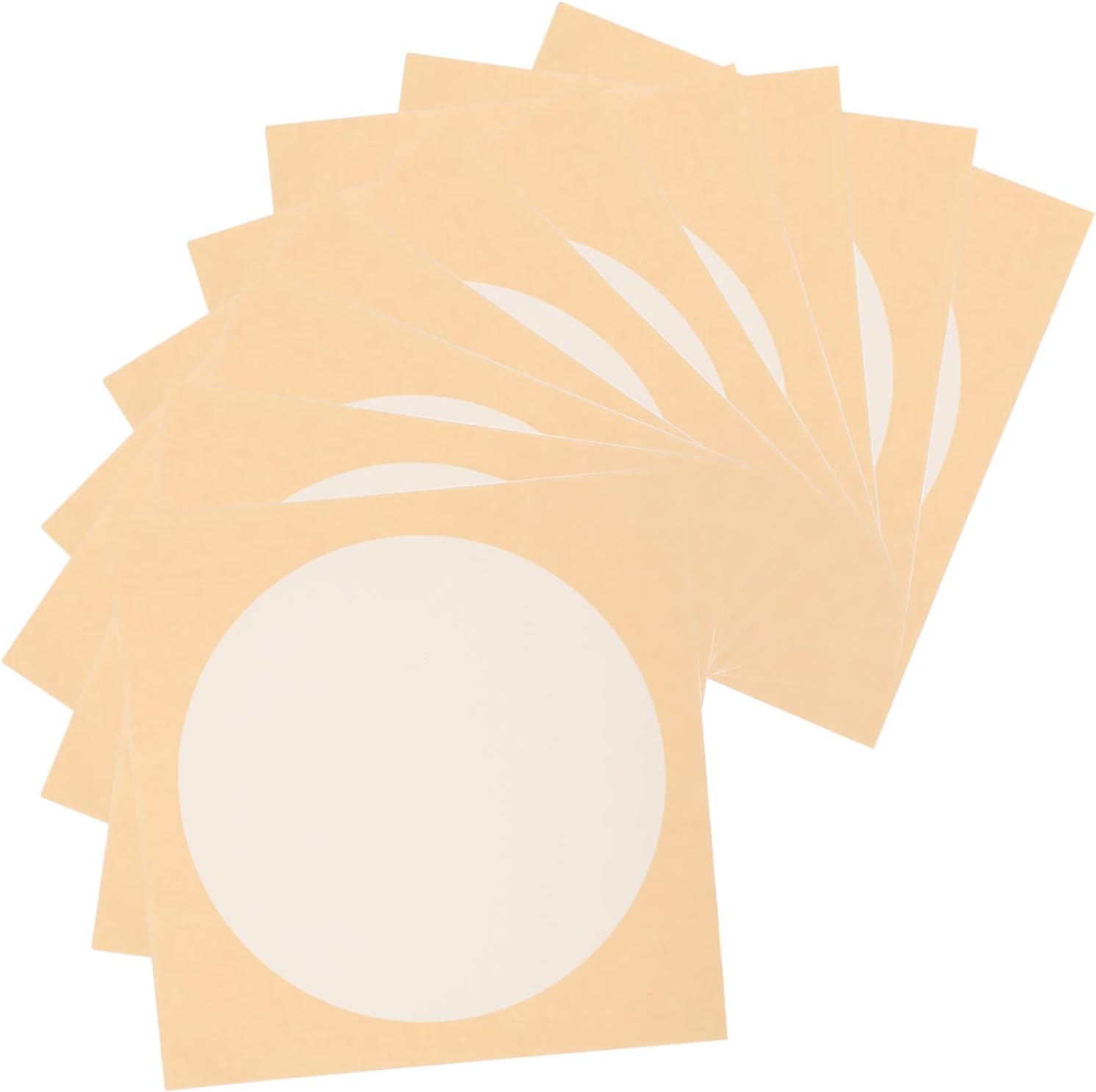 MAGICLULU Practice Rice Paper *33cm Round Card Half-raw Half-Smooth Mirror Surface Material Great for Calligraphy Chinese Art