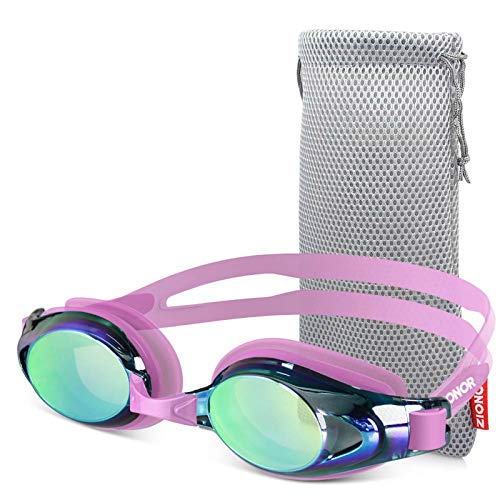 ZIONOR Upgrade G8 Swim Goggles for Men/Women, UV Protection Anti-Fog Leak-Proof Swimming Goggles with Adjustable Strap Wide Vision, Comfortable and Fashionable for Adult and Youth