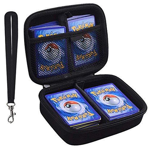 PAIYULE ANTS Hard Case Compatible for Pokemon Trading Cards. Fits up to 400 Cards. Includes 2 Removable Divider