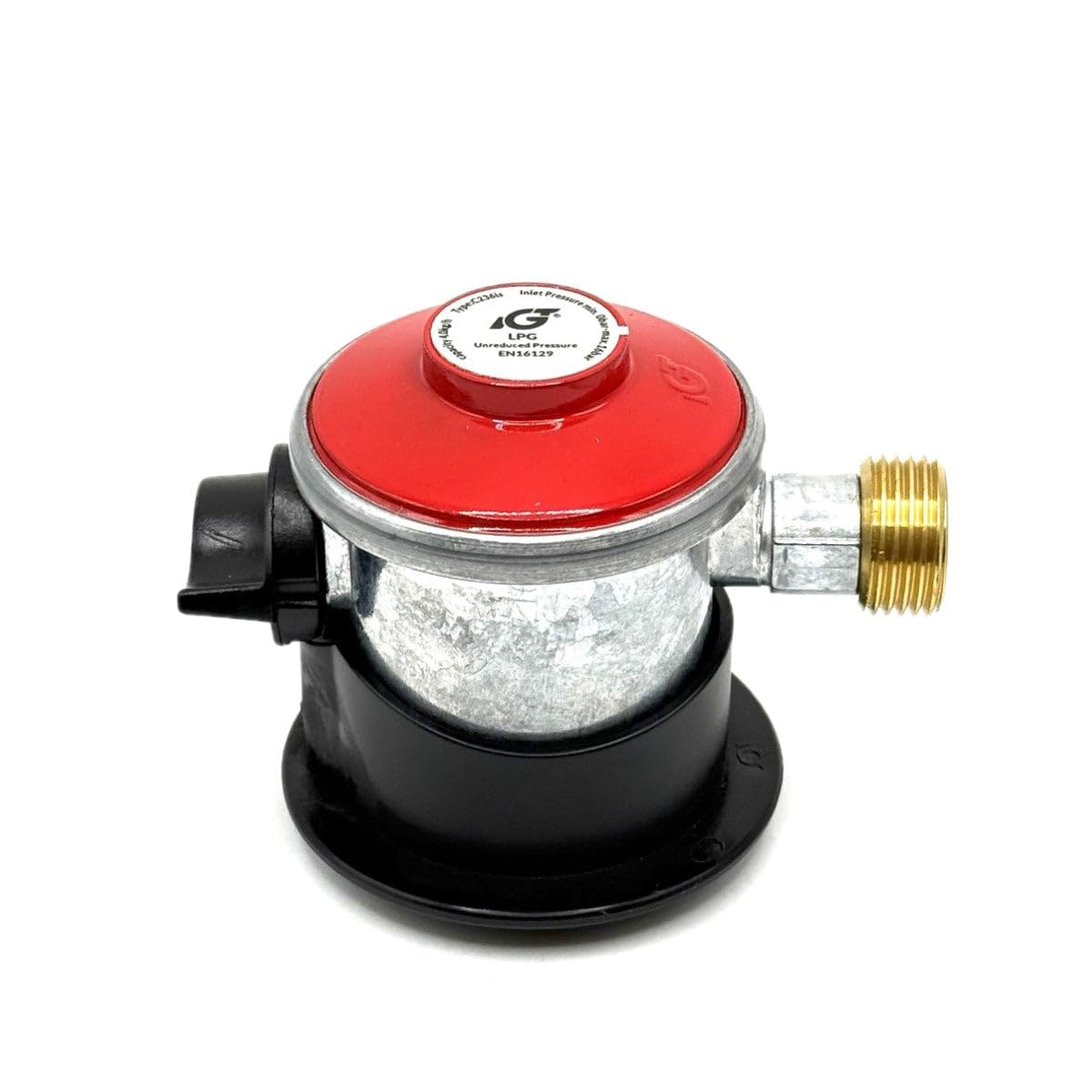 Tubo ad alta pressione GPL con adattatore a clip Jumbo da 35 mm, tubo flessibile per gas propano arancione da 80 cm, connettore W20 RH, pressione non ridotta, approvato EN16129, 4 kg