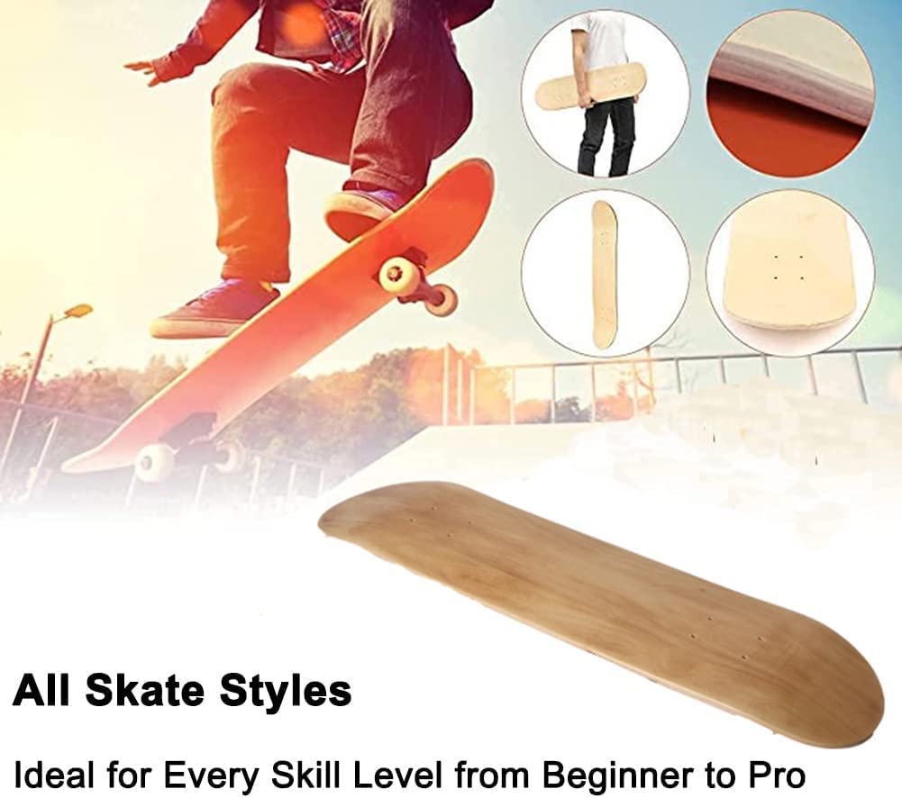Skateboard Completo In Acero 7 Strati, Concavo, Per Principianti E Adulti, Carico 150 Kg, Ruote Luminose