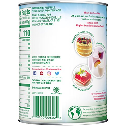 Dole Crushed Pineapple In Heavy Syrup 20 Oz. Can #TOP5