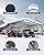 20x20FT Heavy Duty Metal Carport for 2 Cars, Outdoor Portable Car Garage w/Led Light,Reinforced Base and Galvanized Steel Roof, Outdoor Car Port Canopy Shelter for Boats, Full-Sized Pickup Trucks