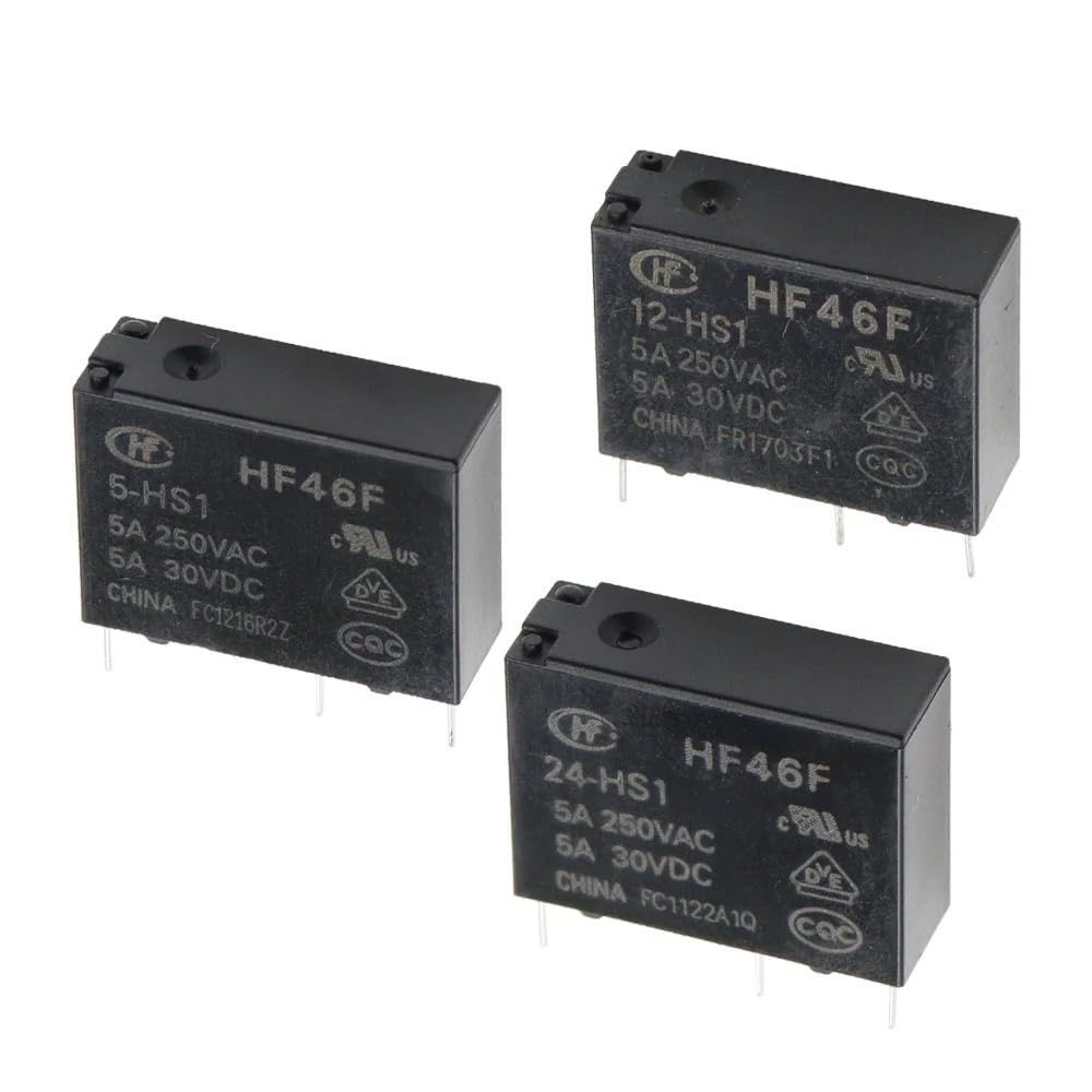 Relais 5V DC HF46F-5-HS1 pour remplacer un relais de carte chaudière