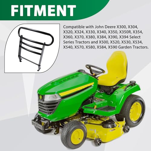 ELITEWILL Frontstoßstangenschutz für Gartentraktoren, passend für John Deere X300 X500, ersetzt OEM BM23057
