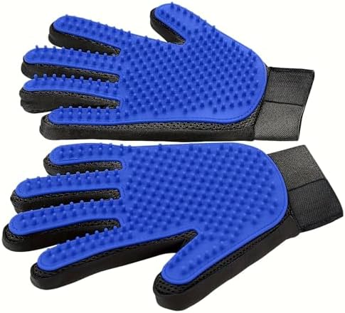 Luva Pet de Escovação para Pets: Cães e Gatos | Silicone Ultra Ma...