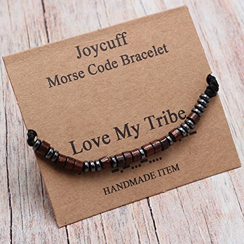 Image of JoycuFF Inspirational ๐๐จ๐ซ๐ฌ๐ ๐๐จ๐๐ ๐๐ซ๐๐๐๐ฅ๐๐ญ ๐๐จ๐ซ ๐๐จ๐ฆ๐๐ง Secret Message Wood Beads with Cord Jewelry Birthday Mother's Day ๐๐ข๐๐ญ ๐๐จ๐ซ ๐๐๐ซ Mother Grandmother