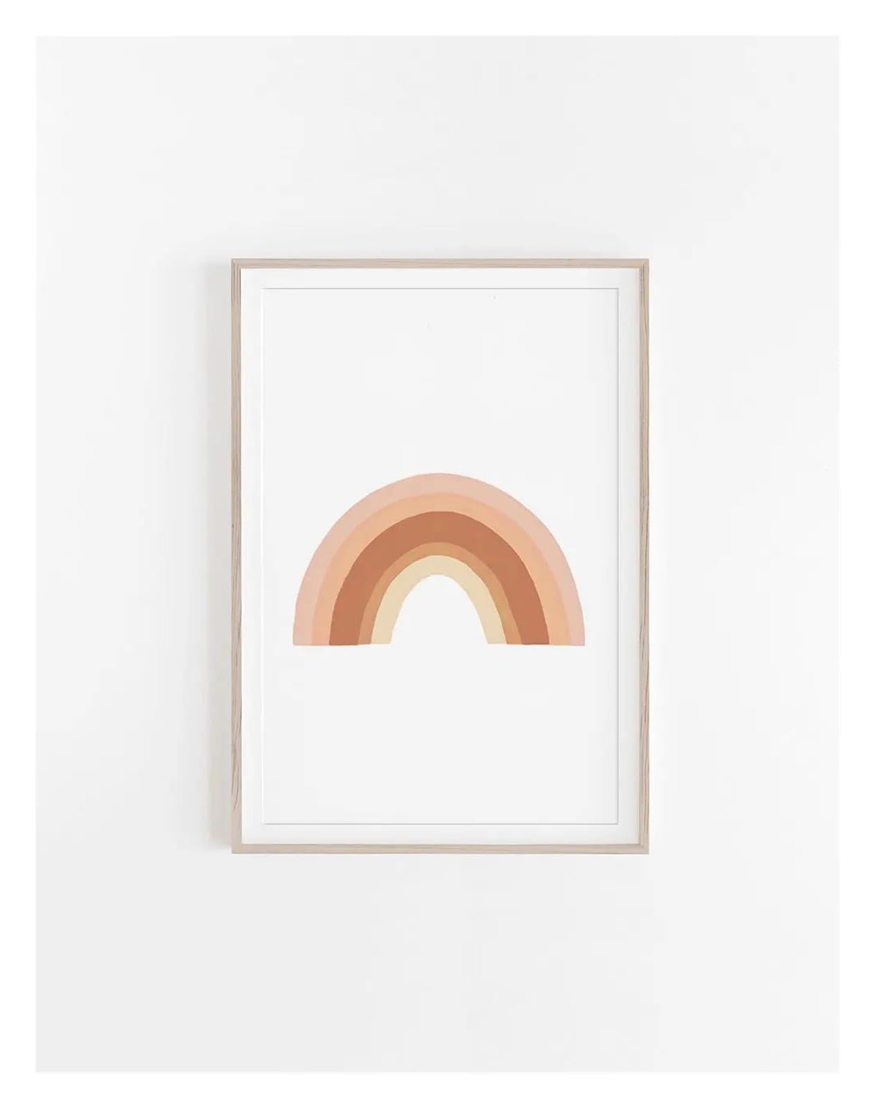Póster de lienzo de arco iris abstracto para crear un refugio de paz en tu habitación