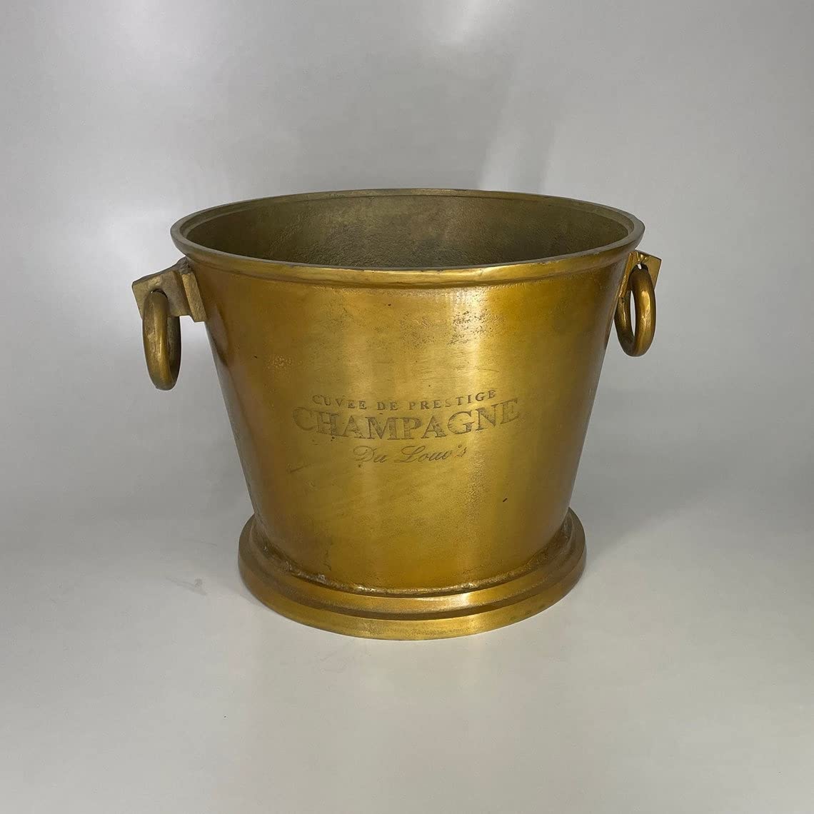 Wine Cooler CUVEE DE Prestige Champagne Du Louuis Ice Bucket Planter Gold