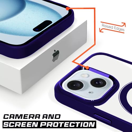 Image of amazon basics Mobile Cover for Apple iPhone 14 Pro | Full Camera Protection | Premium Liquid Silicon Case | Flexible Bumper Case for Apple iPhone 14 Pro (Dark Purple)