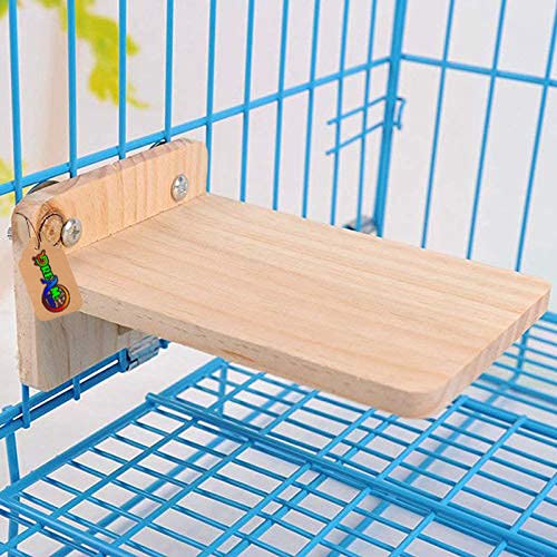 Natural Wood Platform Cum Perch Cum Stand Bird Toy Ideal for Birds, Hamsters (Light Weight)