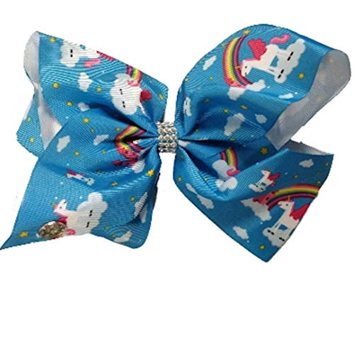JoJo Siwa Large Cheer Hair Bow (Rainbow Unicorn)