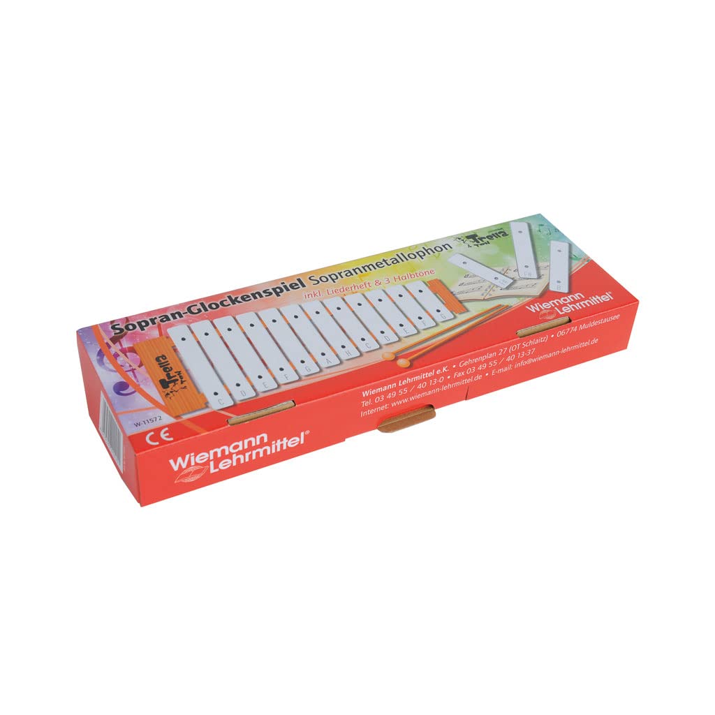 Sopran-Glockenspiel inkl. 3 Halbtöne Sopranmetallophon | Wiemann Lehrmittel