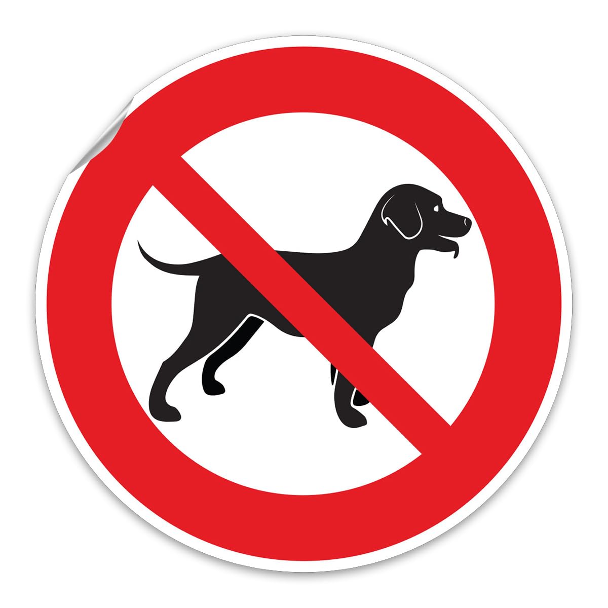 Ambiance Sticker Laminated Laminated Water and UV Resistant Signs for Dogs and Cats 30 cm Diameter, multi-coloured, 30 cm ⌀ - Image 2
