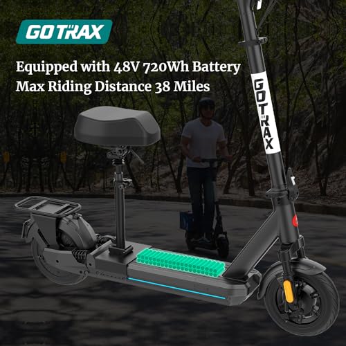 Image of Gotrax Electric Scooter for Adults,10 inch Tire, Max 25 /38Mile, 20Mph By 500W | 2 Speed Modes by 500W Motor, Front Suspension, Electric Code Lock, Durable Aluminum Alloy Frame, Foldable E Scooter