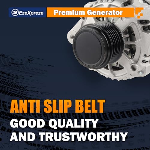 Image of Ezexpreze 11776N Alternator Compatible with Toyota Corolla 2014 2015 2016 2017 2018 2019 L4 1.8L, 125Amp 12V CW 6-Groove Clutch Pulley, Replace# 104211-3300, 27060-0T240
