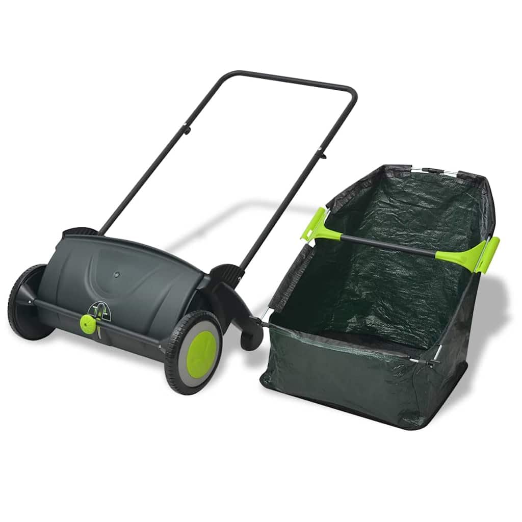 vidaXL Barredora Ligera de Jardín Bolsa de Basura 103 L Colores Negro y Verde