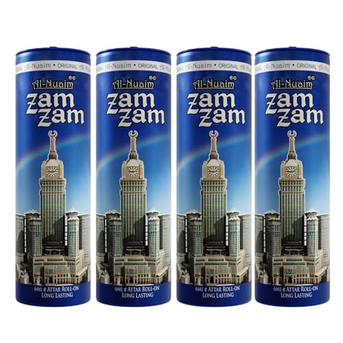 Image of Al-Nuaim Zam Zam Attar Roll On - 6ml (Pack Of 4) |Luxury Scent with Long Lasting Fragrance For Men & Women