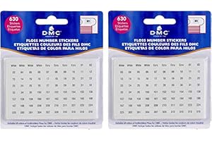 DMC Floss Number Stickers (Pack of 2!)